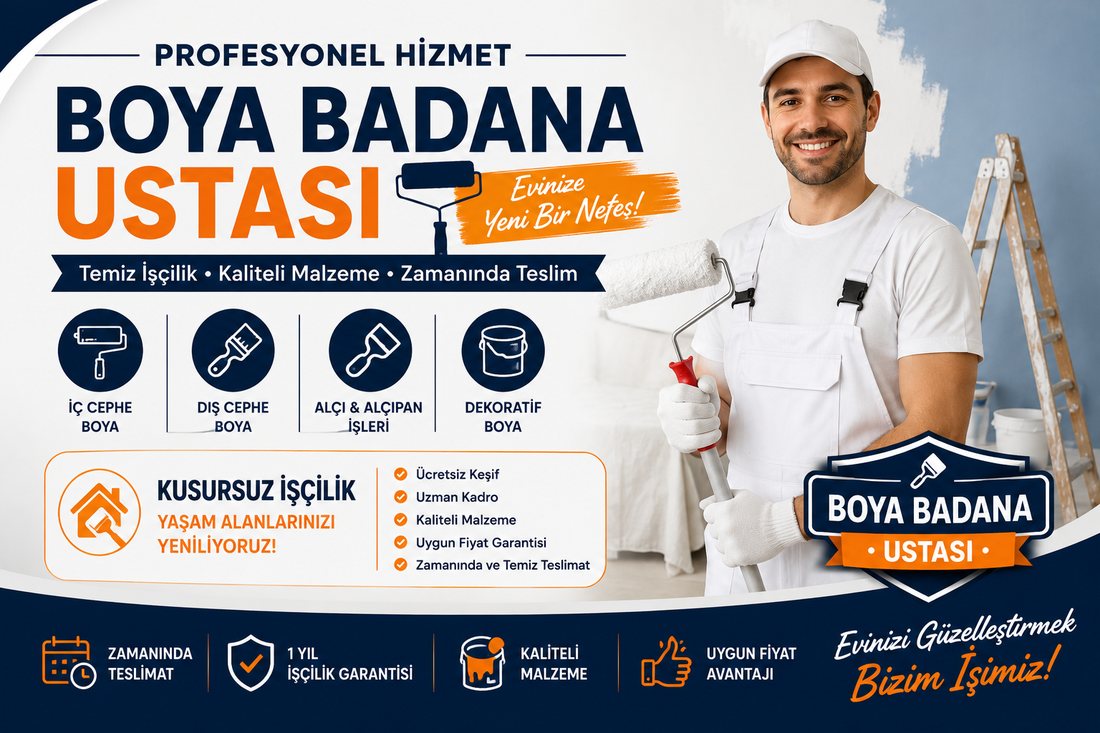Küçük Çiğli boya badana ustası – profesyonel boyacı